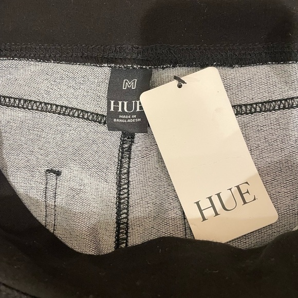 HUE Black straight leg high waisted size M - Picture 2 of 7